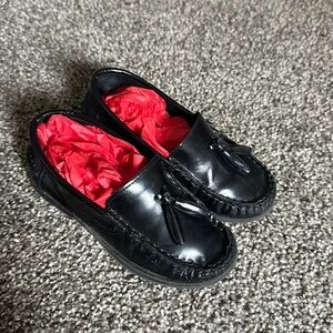 Boys Leather Tassel Loafers Dress Shoes